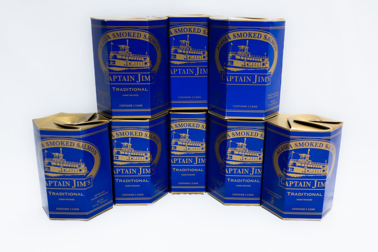 Captain Jim's Smoked Salmon 24 Can Case